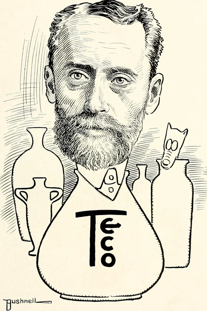 An illustration from A gallery of pen sketches in black and white of "Cincinnatians as we see 'em", 1905, leaf 426