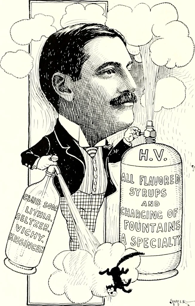 An illustration from A gallery of pen sketches in black and white of "Cincinnatians as we see 'em", 1905, leaf 429