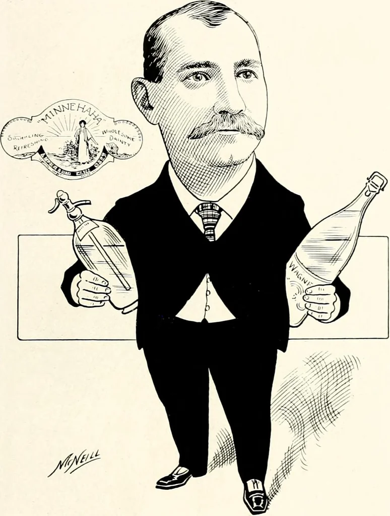 An illustration from A gallery of pen sketches in black and white of "Cincinnatians as we see 'em", 1905, leaf 432