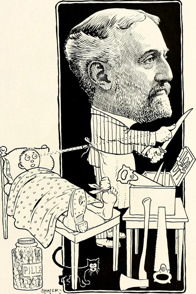 An illustration from A gallery of pen sketches in black and white of "Cincinnatians as we see 'em", 1905, leaf 434