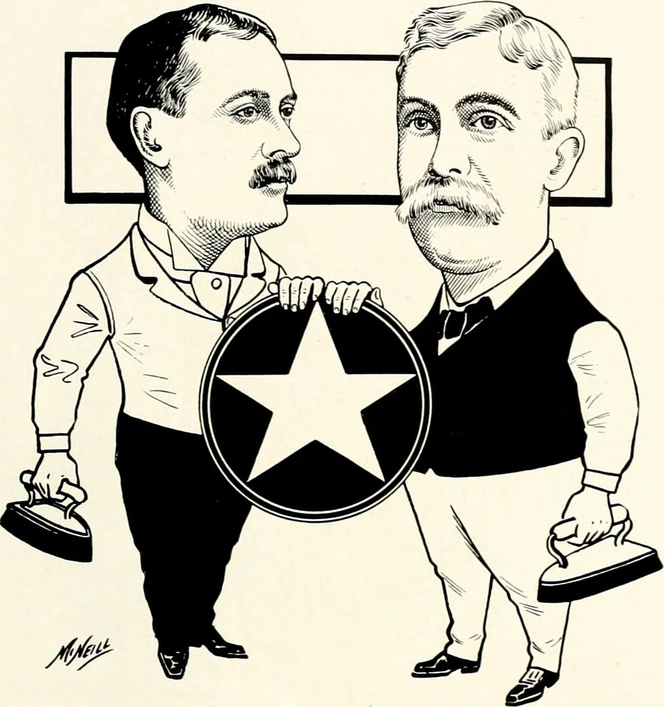 An illustration from A gallery of pen sketches in black and white of "Cincinnatians as we see 'em", 1905, leaf 436