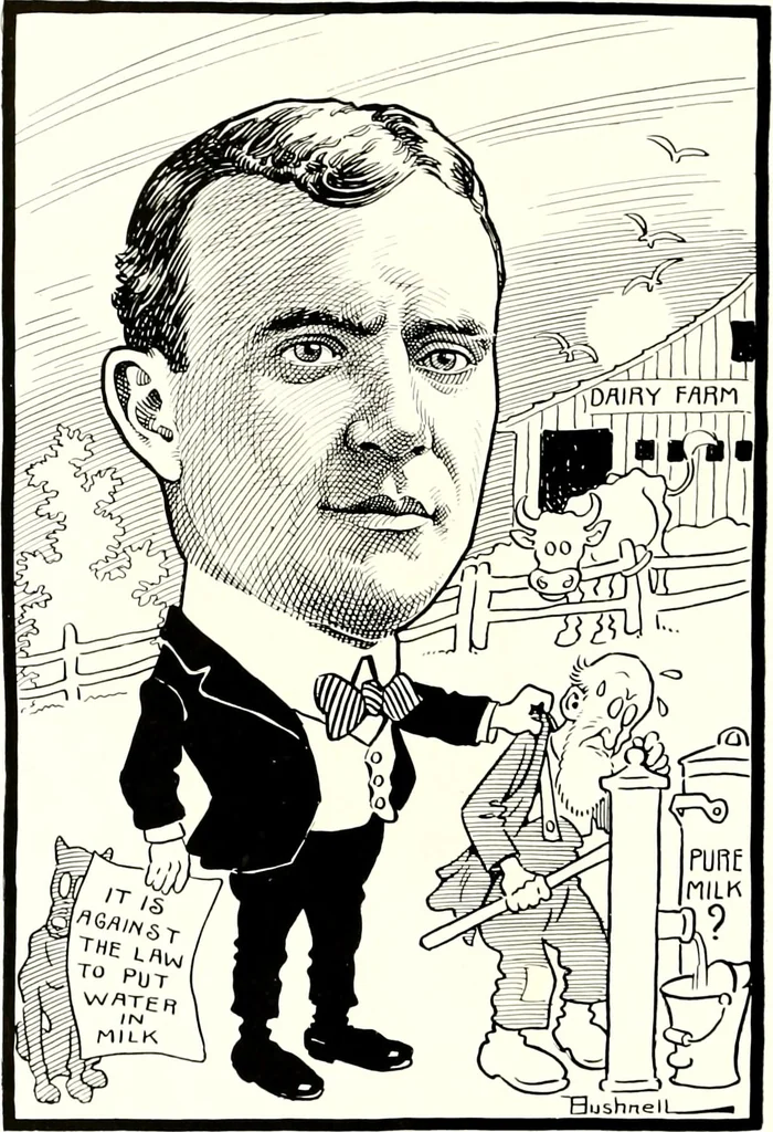 An illustration from A gallery of pen sketches in black and white of "Cincinnatians as we see 'em", 1905, leaf 449