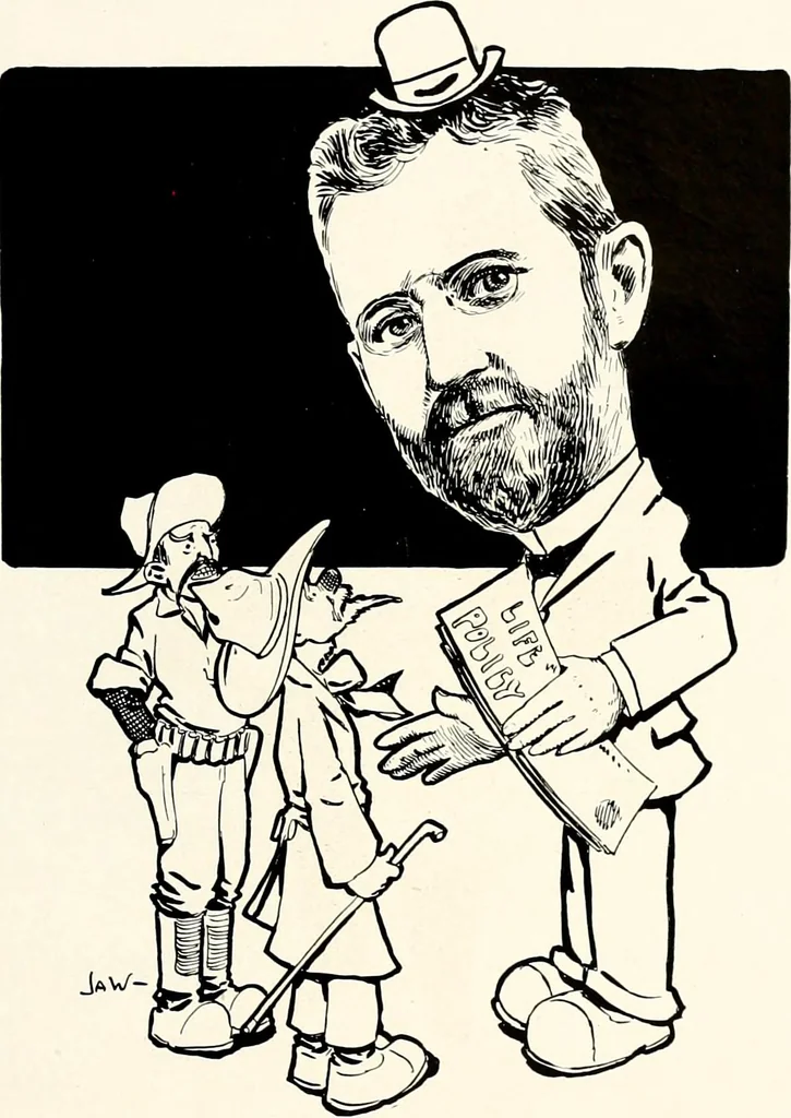 An illustration from A gallery of pen sketches in black and white of "Cincinnatians as we see 'em", 1905, leaf 452