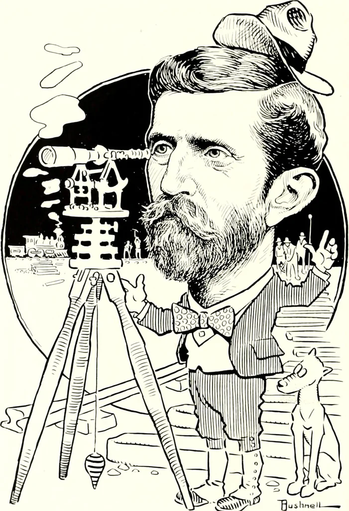 An illustration from A gallery of pen sketches in black and white of "Cincinnatians as we see 'em", 1905, leaf 453