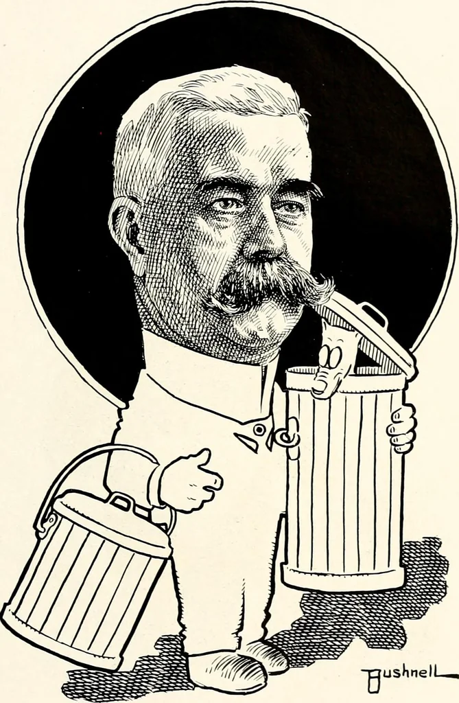 An illustration from A gallery of pen sketches in black and white of "Cincinnatians as we see 'em", 1905, leaf 456