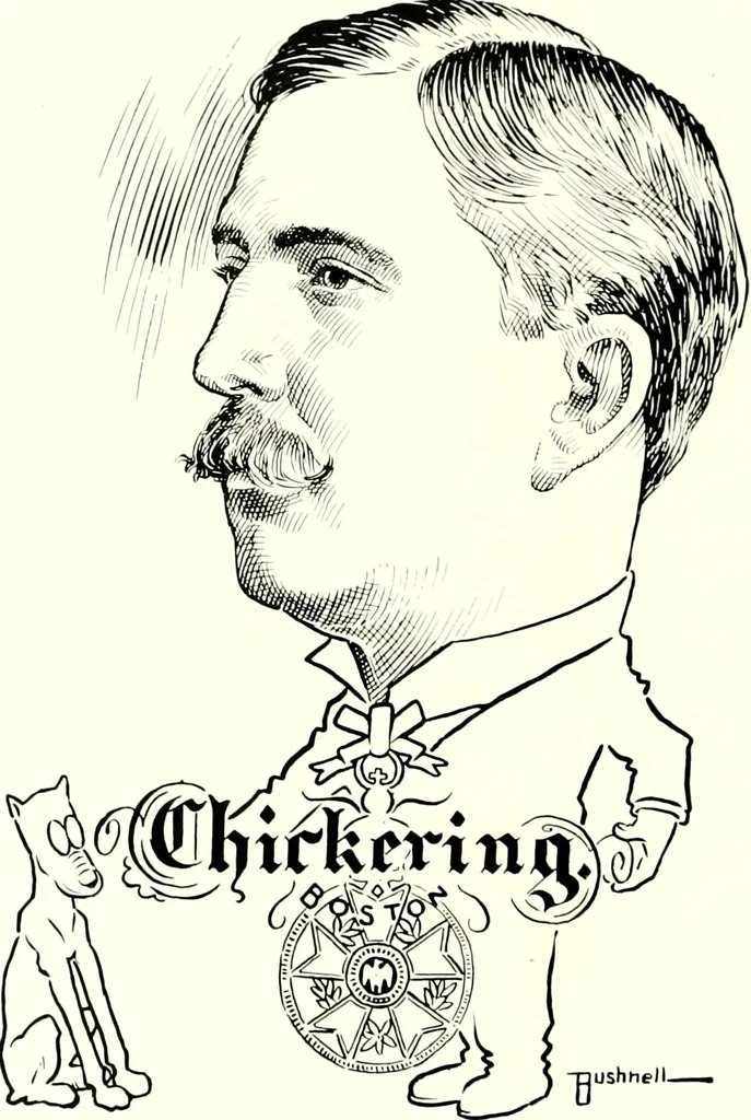 An illustration from A gallery of pen sketches in black and white of "Cincinnatians as we see 'em", 1905, leaf 457