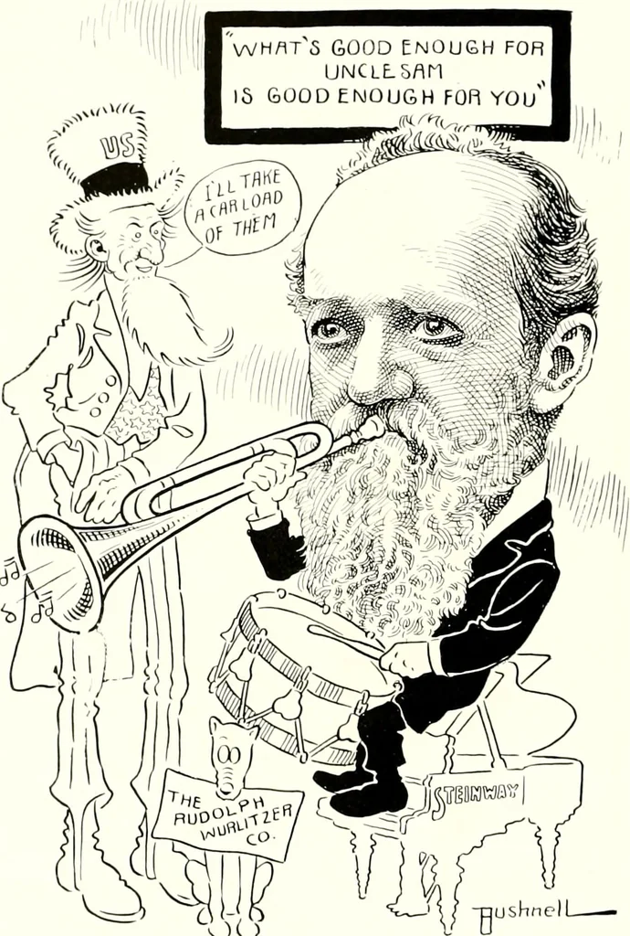 An illustration from A gallery of pen sketches in black and white of "Cincinnatians as we see 'em", 1905, leaf 461