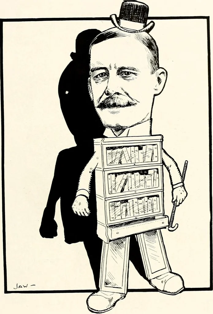 An illustration from A gallery of pen sketches in black and white of "Cincinnatians as we see 'em", 1905, leaf 462