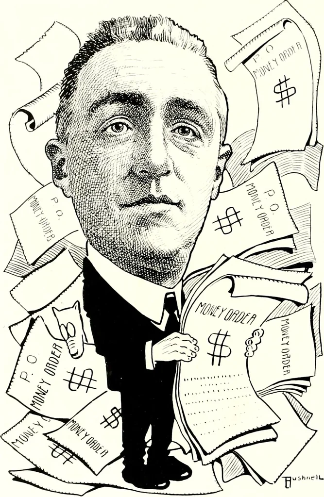 An illustration from A gallery of pen sketches in black and white of "Cincinnatians as we see 'em", 1905, leaf 467