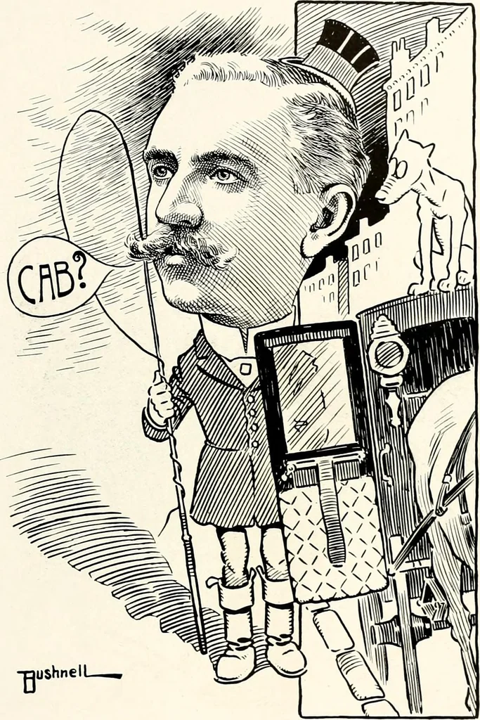 An illustration from A gallery of pen sketches in black and white of "Cincinnatians as we see 'em", 1905, leaf 468