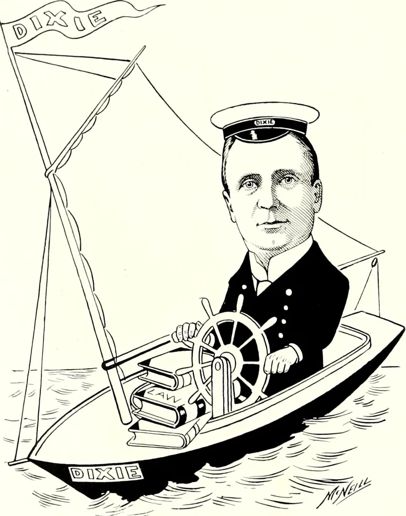 An illustration from A gallery of pen sketches in black and white of "Cincinnatians as we see 'em", 1905, leaf 479