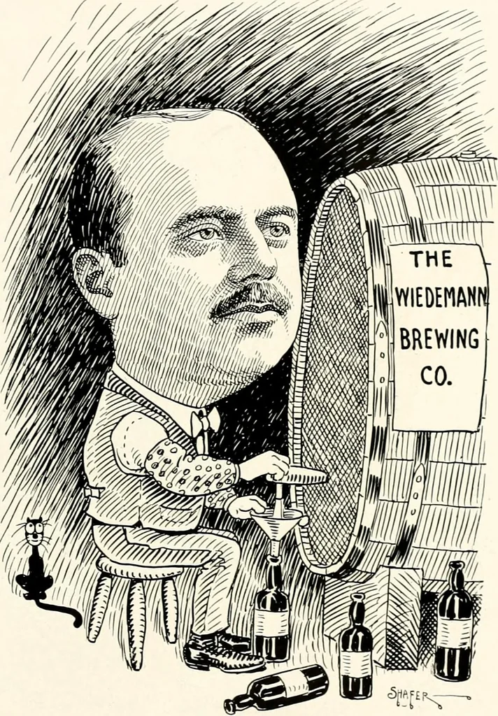 An illustration from A gallery of pen sketches in black and white of "Cincinnatians as we see 'em", 1905, leaf 482
