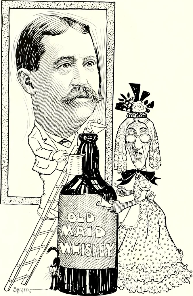 An illustration from A gallery of pen sketches in black and white of "Cincinnatians as we see 'em", 1905, leaf 483