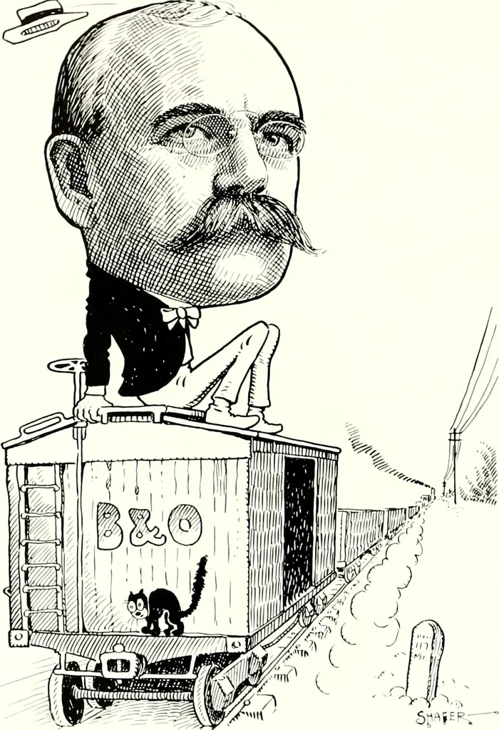 An illustration from A gallery of pen sketches in black and white of "Cincinnatians as we see 'em", 1905, leaf 51