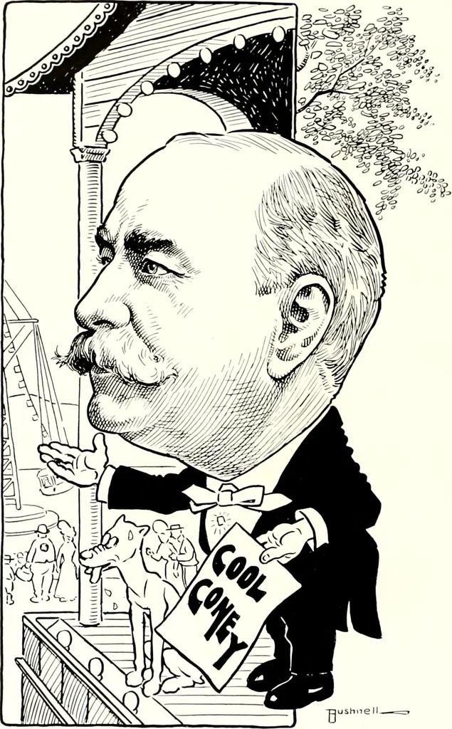 An illustration from A gallery of pen sketches in black and white of "Cincinnatians as we see 'em", 1905, leaf 53