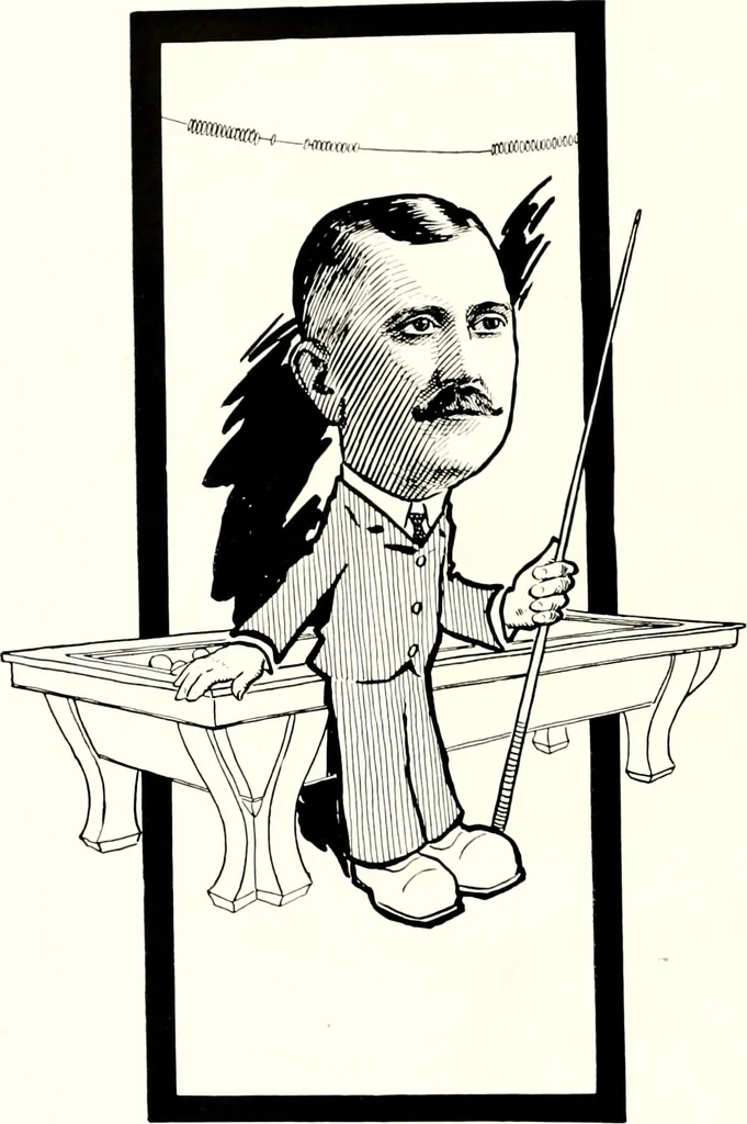 An illustration from A gallery of pen sketches in black and white of "Cincinnatians as we see 'em", 1905, leaf 57