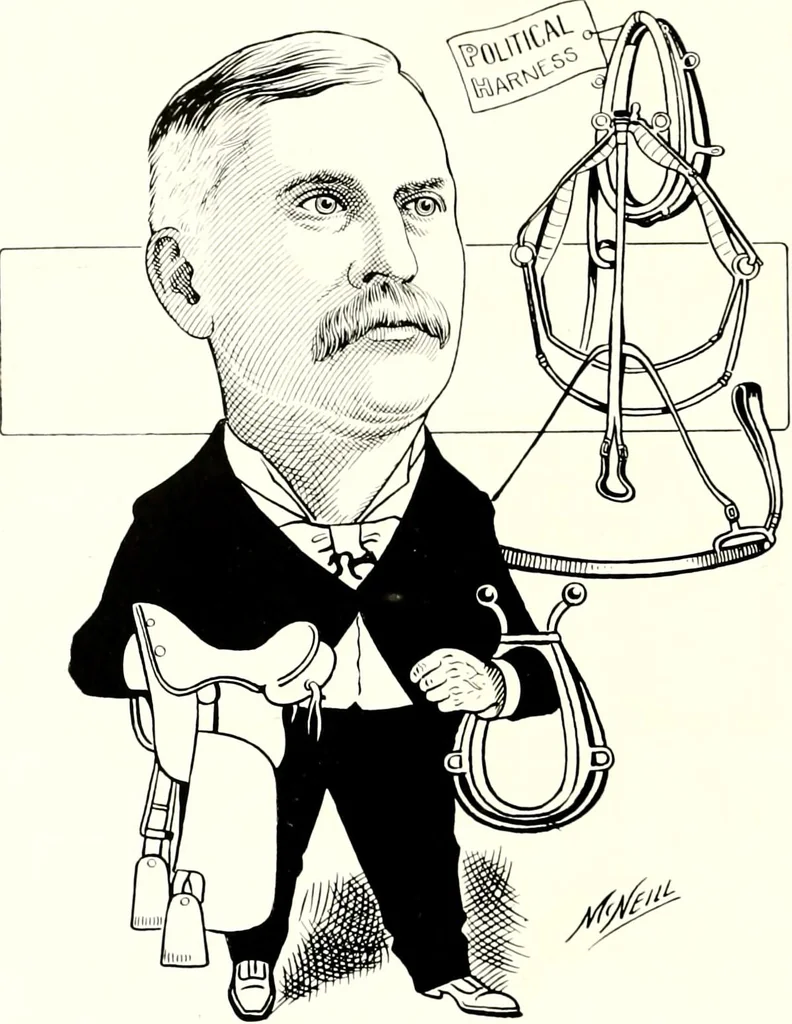 An illustration from A gallery of pen sketches in black and white of "Cincinnatians as we see 'em", 1905, leaf 67