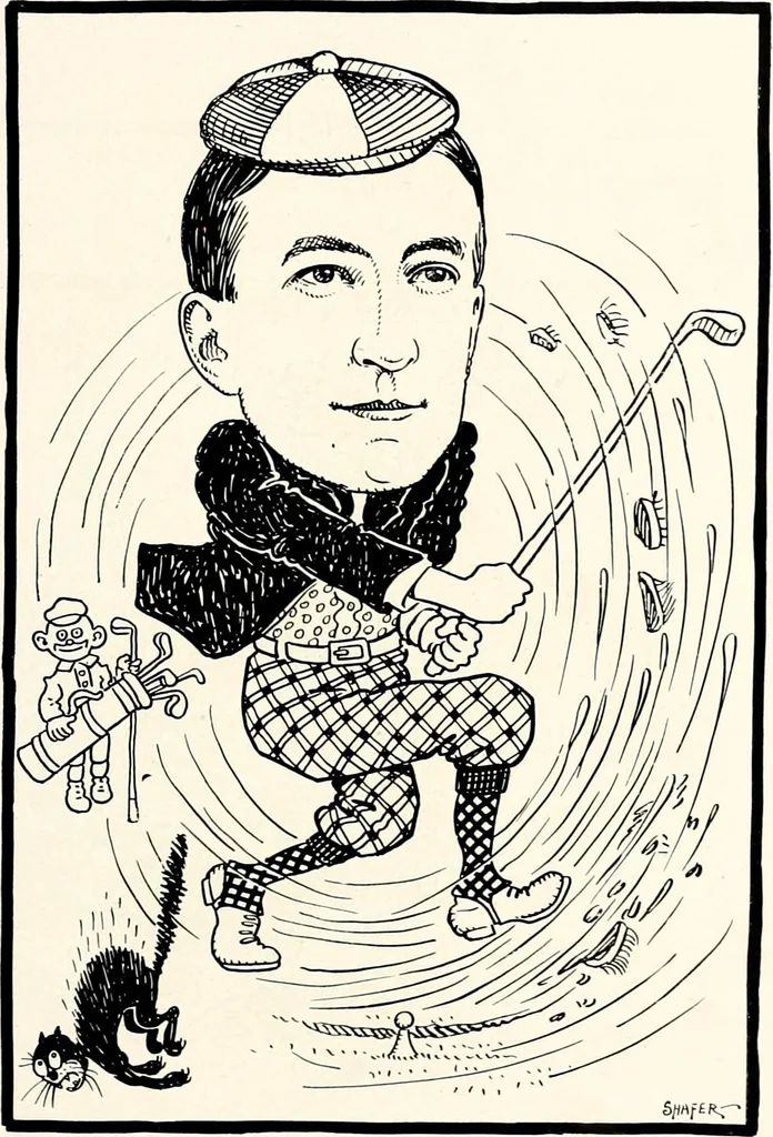 An illustration from A gallery of pen sketches in black and white of "Cincinnatians as we see 'em", 1905, leaf 74