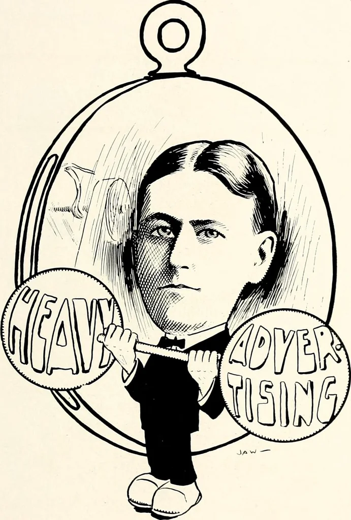 An illustration from A gallery of pen sketches in black and white of "Cincinnatians as we see 'em", 1905, leaf 76