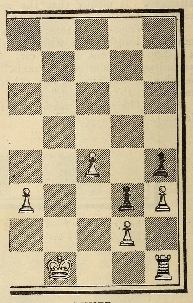 An illustration from The game of chess, 1895, leaf 32