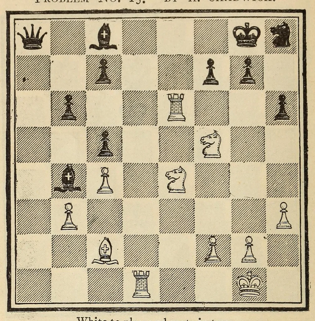 An illustration from The game of chess, 1895, leaf 42