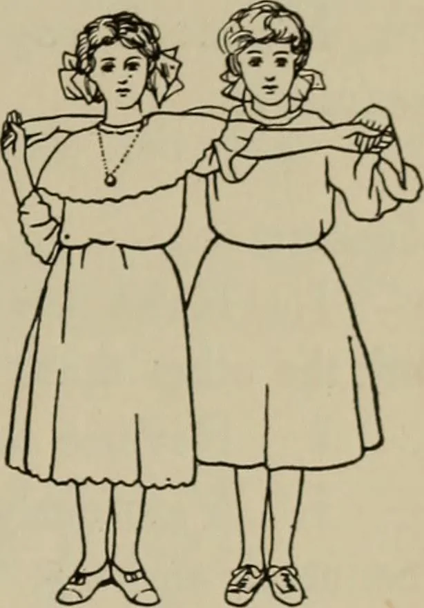 An illustration from Games and dances, 1920, leaf 70