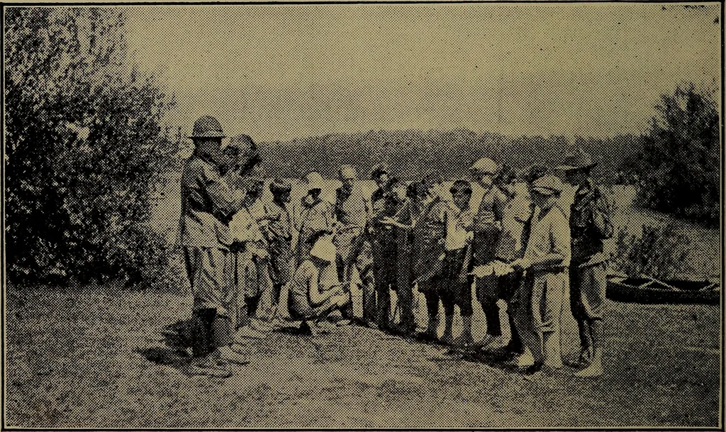 An illustration from Games for boys, 1920, leaf 136