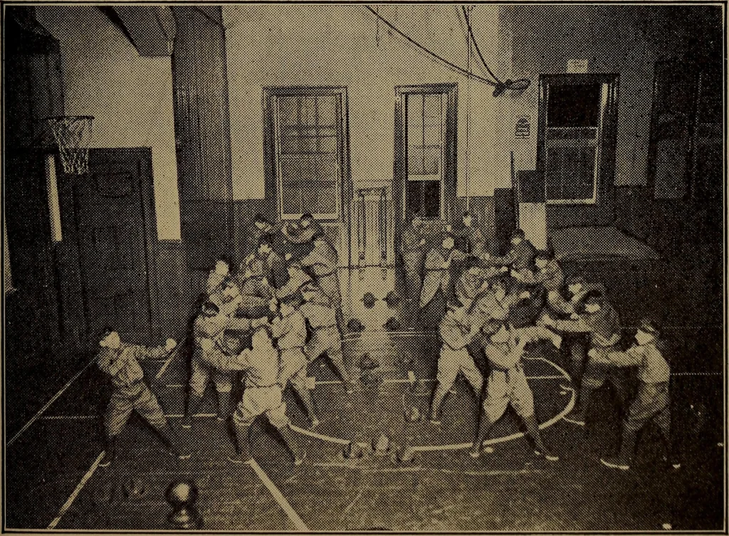 An illustration from Games for boys, 1920, leaf 193