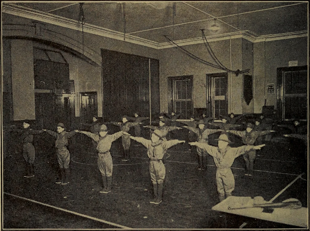 An illustration from Games for boys, 1920, leaf 196