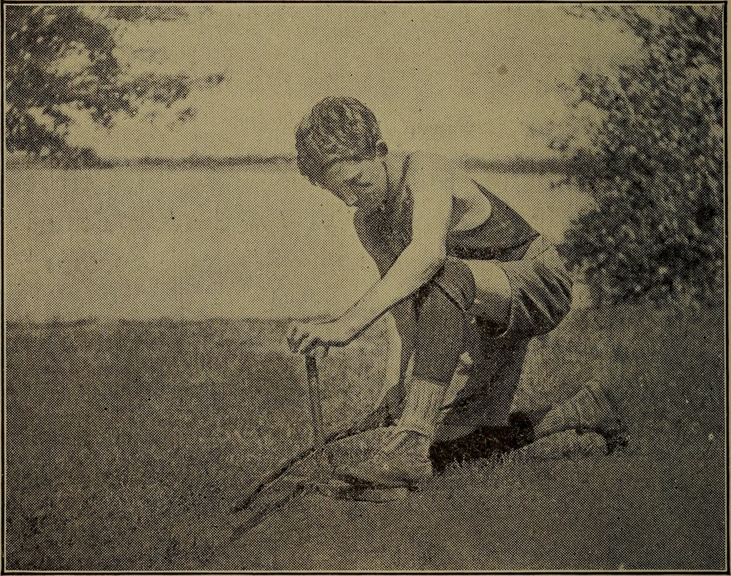 An illustration from Games for boys, 1920, leaf 206