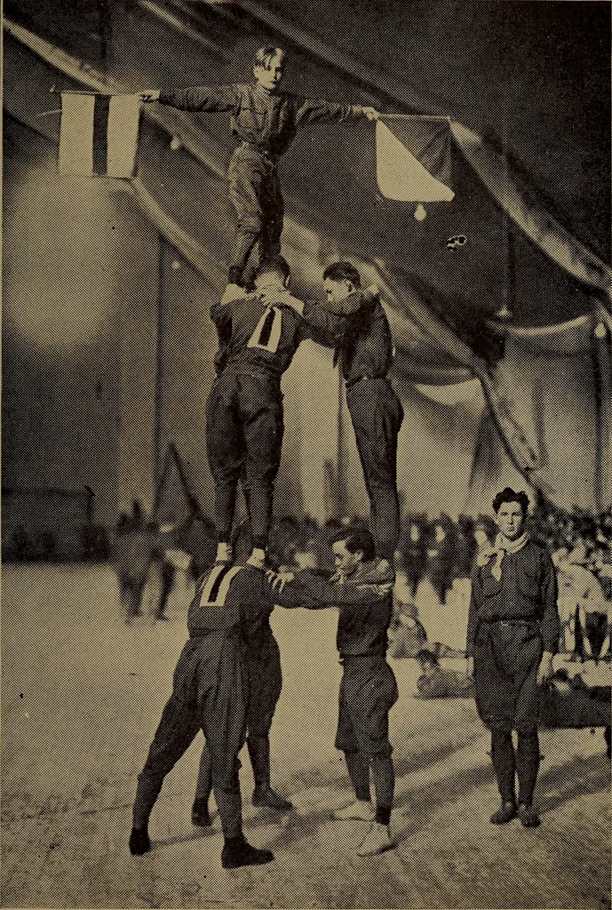 An illustration from Games for boys, 1920, leaf 213