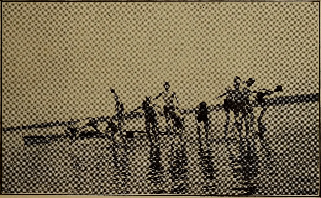 An illustration from Games for boys, 1920, leaf 275
