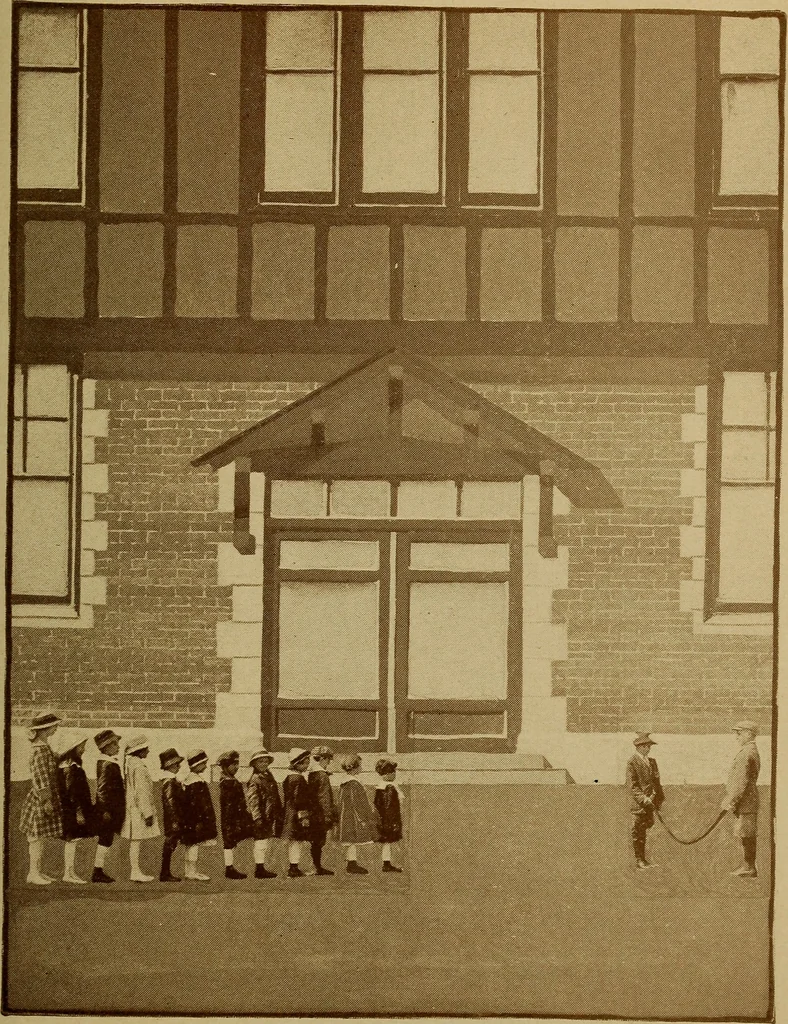 An illustration from Games for children's development, 1918, leaf 100