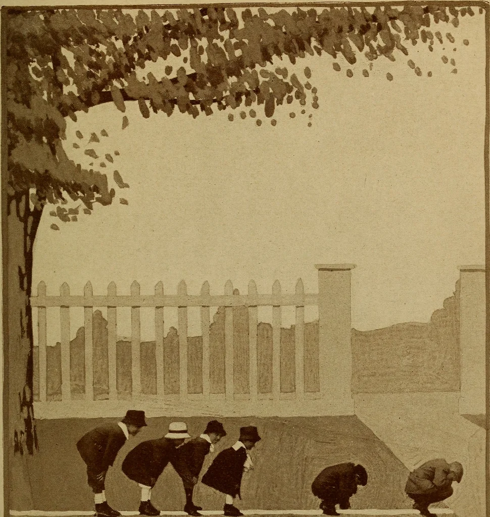An illustration from Games for children's development, 1918, leaf 110