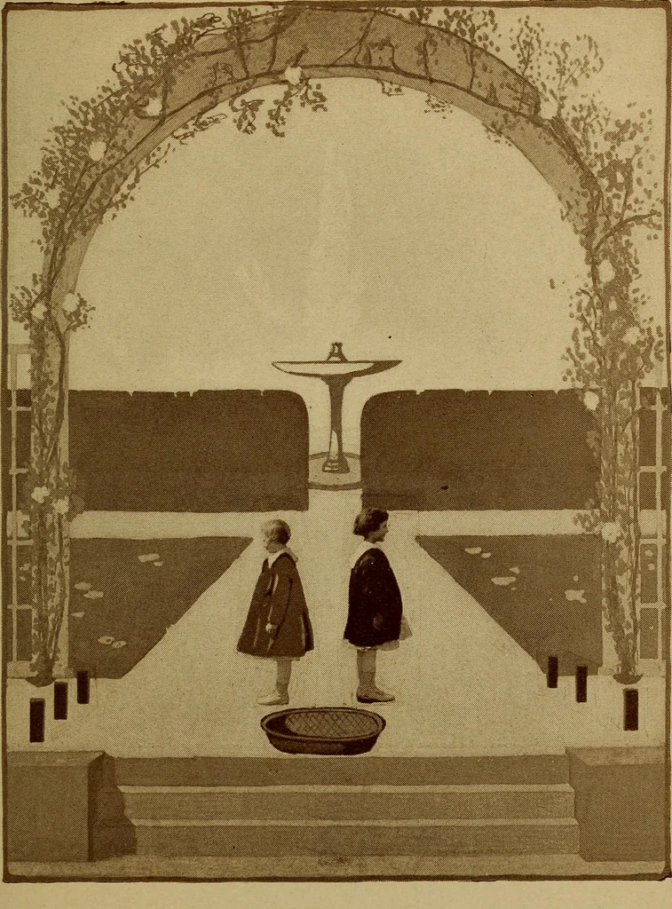An illustration from Games for children's development, 1918, leaf 136