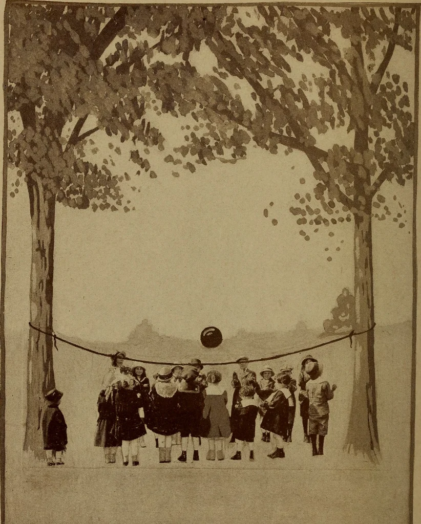 An illustration from Games for children's development, 1918, leaf 189