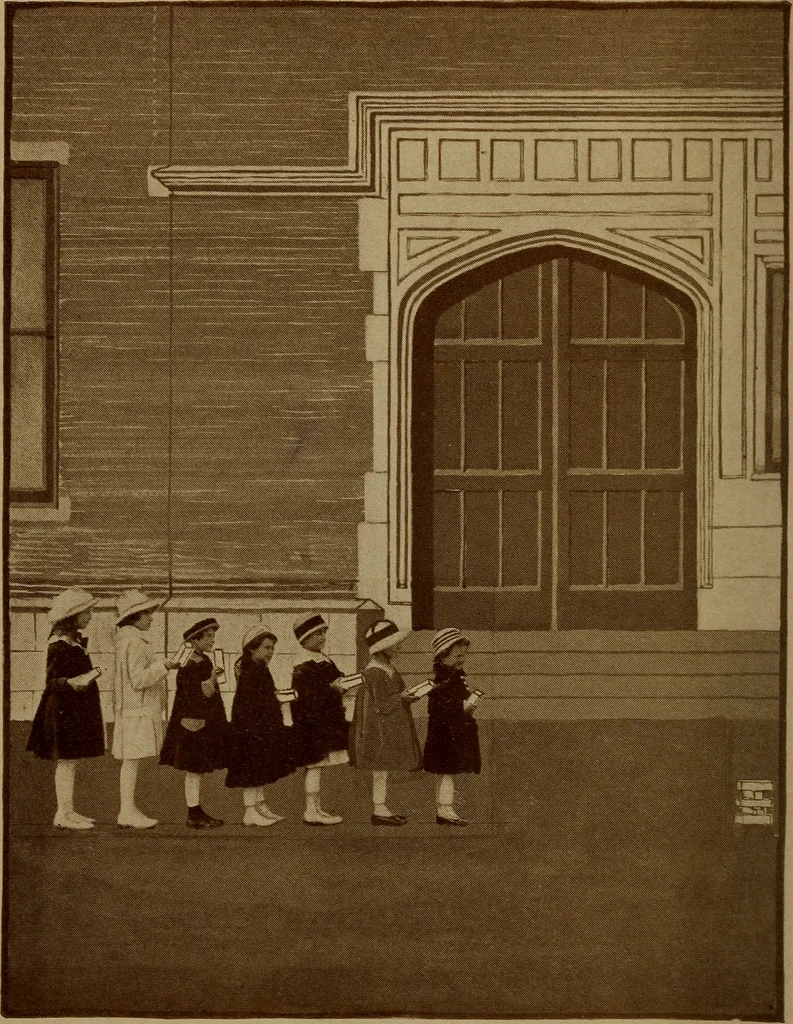 An illustration from Games for children's development, 1918, leaf 7