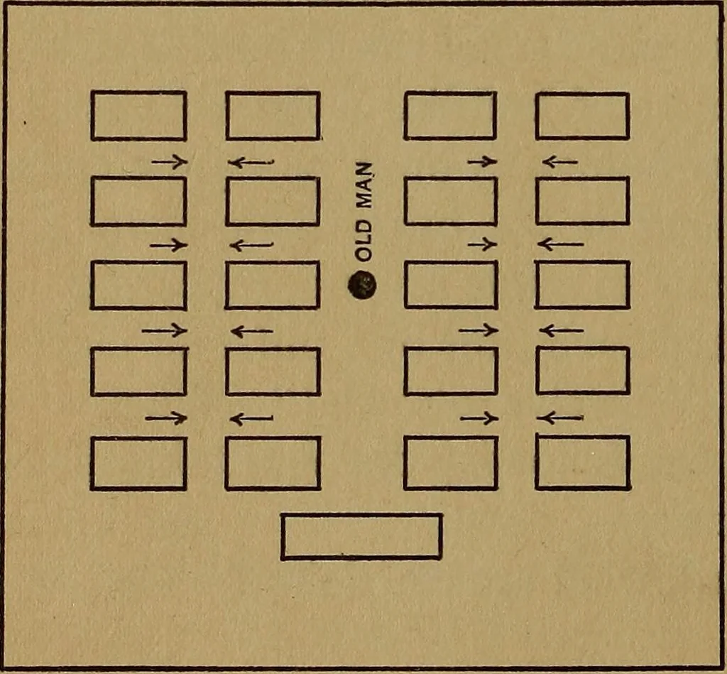 An illustration from Games for the playground, home, school and gymnasium, 1909, leaf 167