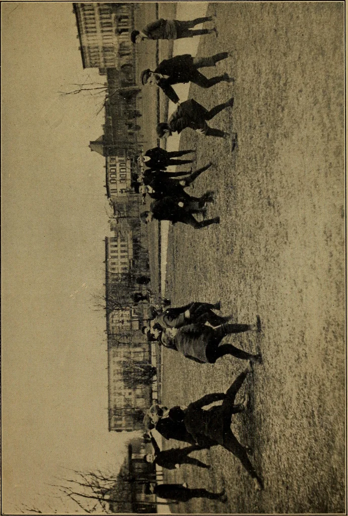 An illustration from Games for the playground, home, school and gymnasium, 1909, leaf 188