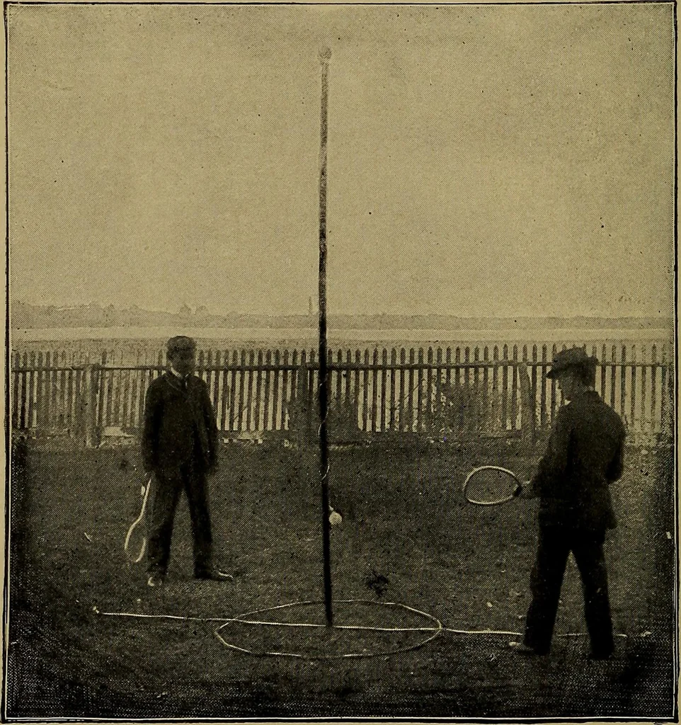An illustration from Games for the playground, home, school and gymnasium, 1909, leaf 465
