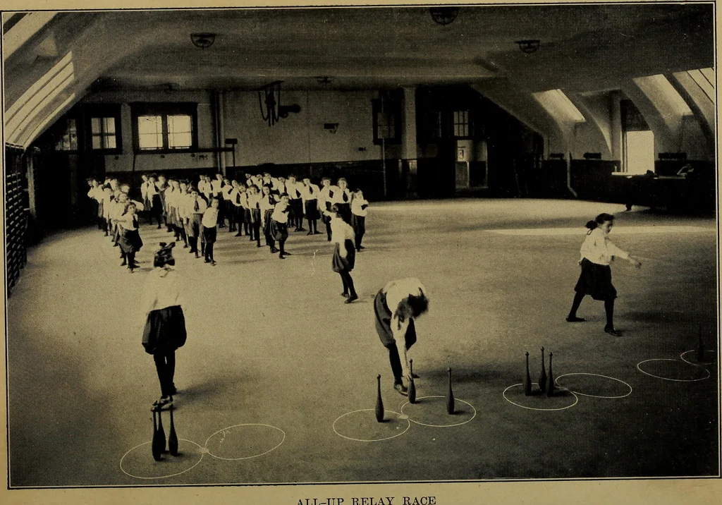 An illustration from Games for the playground, home, school and gymnasium, 1909, leaf 59