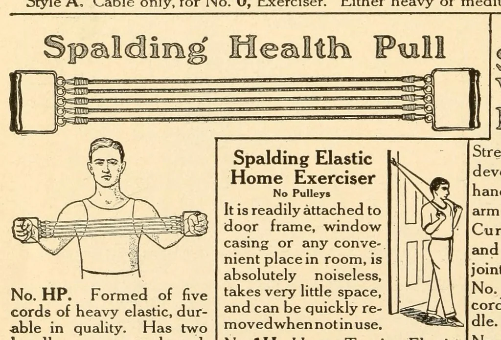 An illustration from The games of drawing room hockey, tether ball, hand tennis, garden hockey, volley ball, basket goal, lawn hockey, wicket polo, hand polo, golf croquet, clock golf, laws of badminton, 1914, leaf 84