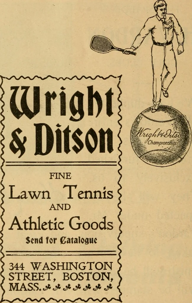 An illustration from The games of lawn hockey, tether ball, squash ball, golf-croquet, 1900, leaf 43