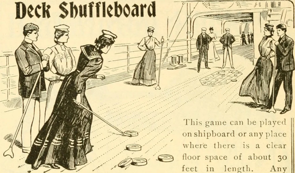 An illustration from The games of lawn hockey, tether ball, golf-croquet, hand tennis, volley ball, hand polo, wicket polo, laws of badminton, drawing room hockey, garden hockey, 1903, leaf 64