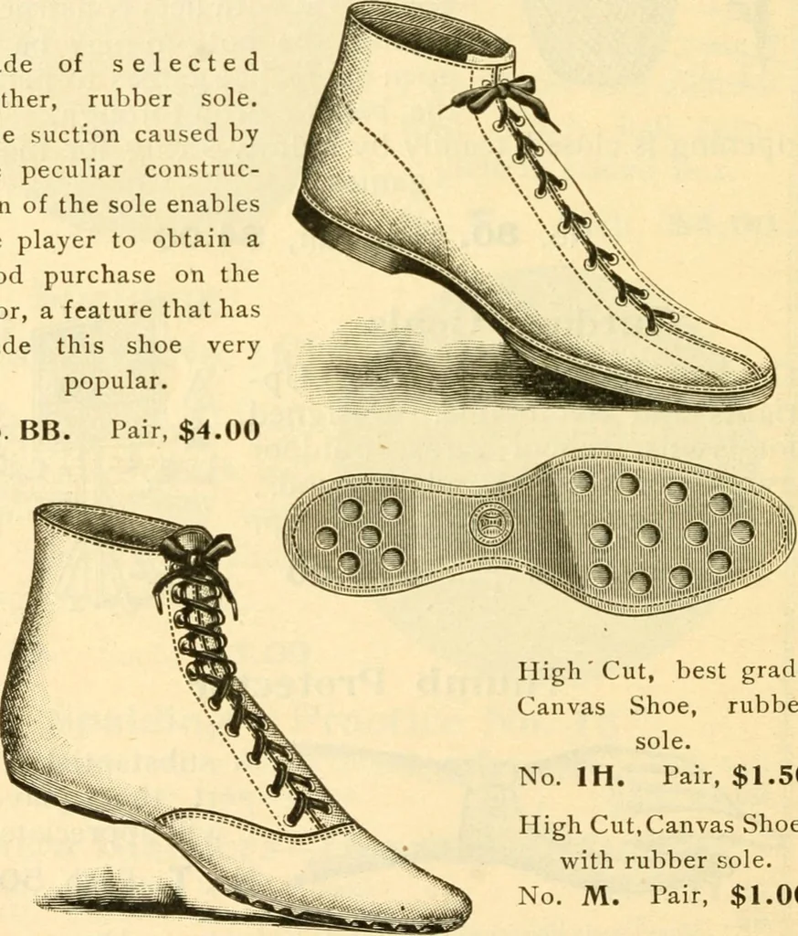 An illustration from The games of lawn hockey, tether ball, golf-croquet, hand tennis, volley ball, hand polo, wicket polo, laws of badminton, drawing room hockey, garden hockey, 1903, leaf 70
