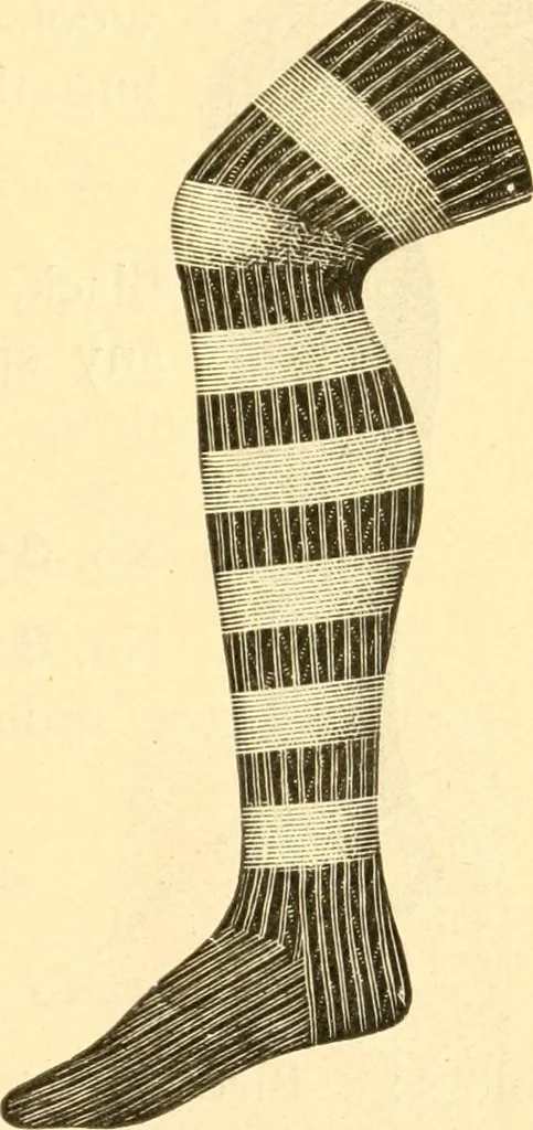 An illustration from The games of lawn hockey, tether ball, golf-croquet, hand tennis, volley ball, hand polo, wicket polo, laws of badminton, drawing room hockey, garden hockey, 1903, leaf 71