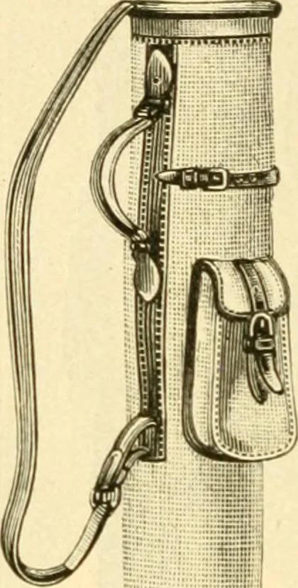An illustration from The games of lawn hockey, tether ball, golf-croquet, hand tennis, volley ball, hand polo, wicket polo, laws of badminton, drawing room hockey, garden hockey, 1903, leaf 88