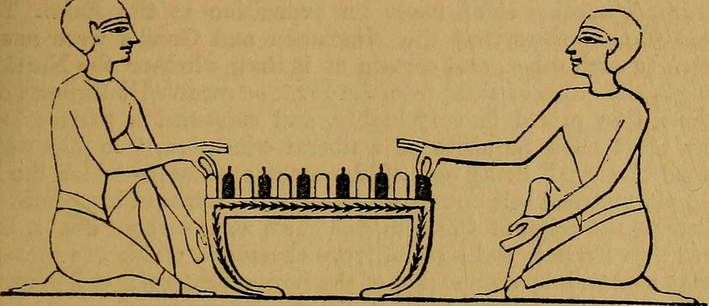 An illustration from Games of skill, and conjuring: including draughts, dominoes, chess, morrice, 1865, leaf 19