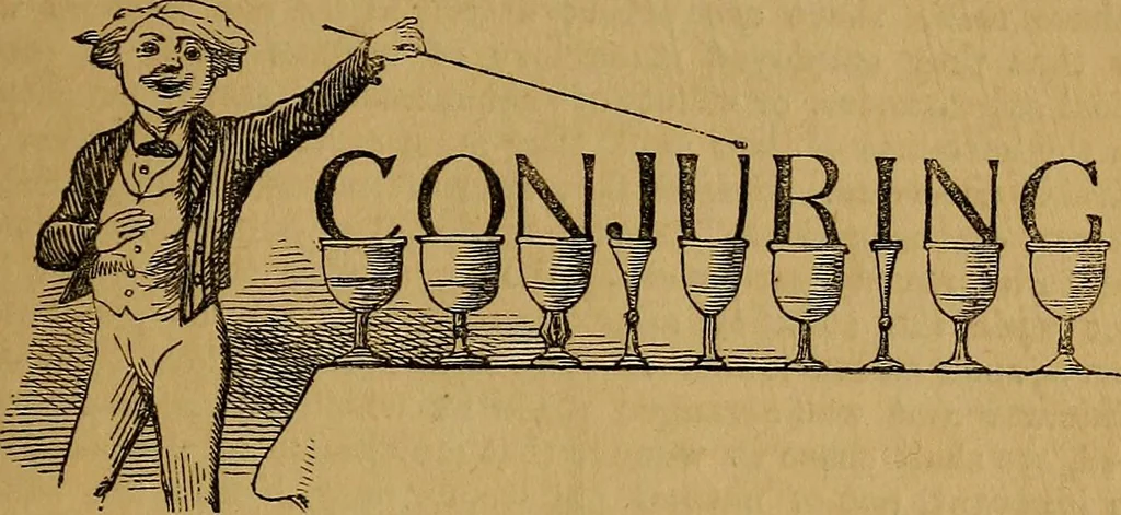 An illustration from Games of skill, and conjuring: including draughts, dominoes, chess, morrice, 1865, leaf 37