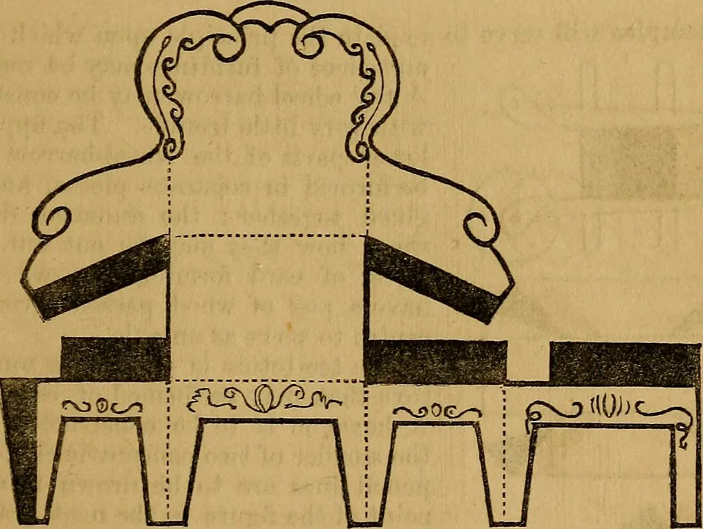 An illustration from Games of skill, and conjuring: including draughts, dominoes, chess, morrice, 1865, leaf 69